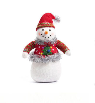 Ugly Sweater Snowman Table Decoration