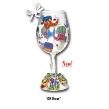 Elf Shoes Mini-Wine Ornament