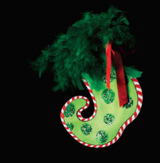 Green Dot Stocking Ornament