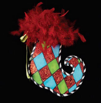 Harlequin Stocking Ornament