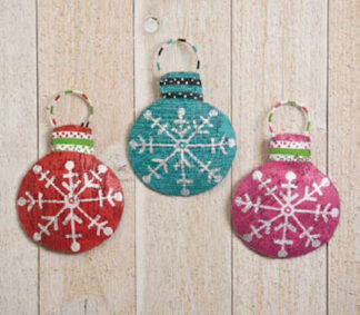Snowflake Disc Ornaments