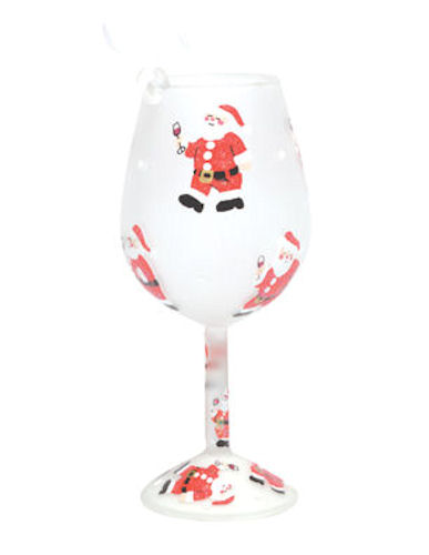 Santa's Party Mini-Wine Ornament