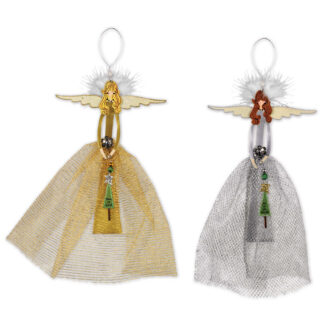 Gold or Silver Charming Angel Ornaments