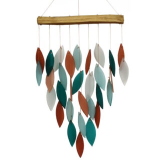 Coral and Teal Waterfall Chime