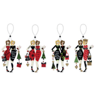 Glamour Friends Christmas Ornament