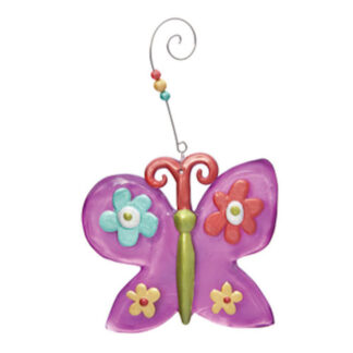 Glass Butterfly Ornament