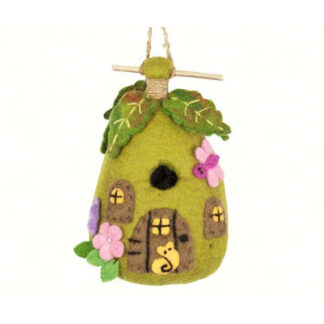 Handmade Fairy House Felt Birdhouse