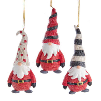 Long Hat Gnome Ornaments
