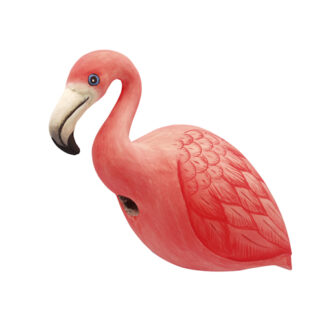 Gourd Pink Flamingo Shaped Birdhouse