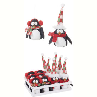 Plush Penguin Ornament