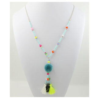 Pompom and Tassels Necklace