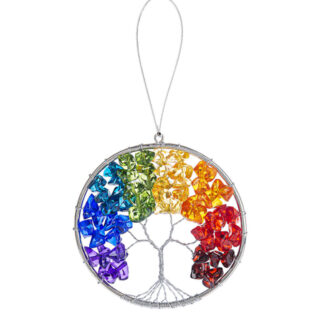 Rainbow Tree of Life Ornament