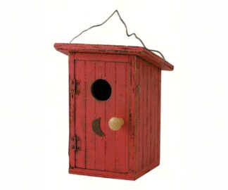 Red Outhouse Birdhouse