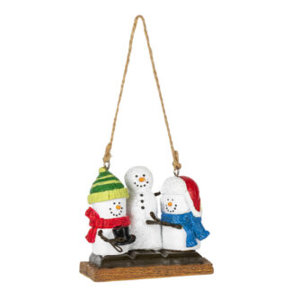 S'mores Building a Snowman Ornament