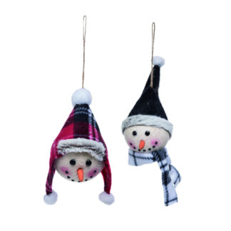 Snowman Head Ornaments
