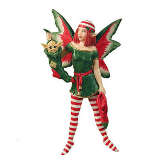 Stocking Fairy Christmas Ornament