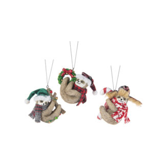 Tis the Season Sloths Ornaments