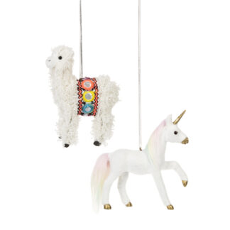 Unicorn or Llama Ornament