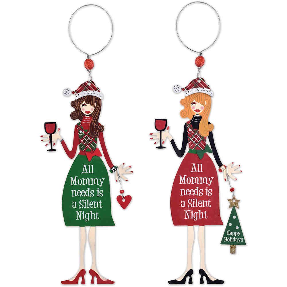 Wine Moms Ornaments