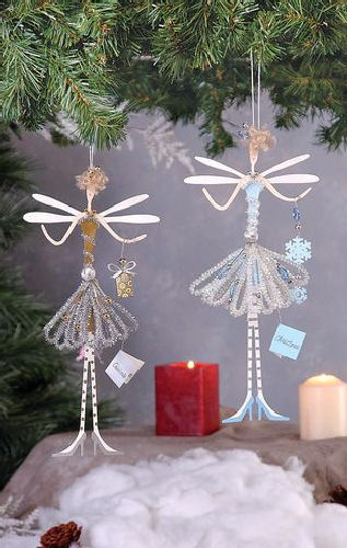 Glitzy Fairy Christmas Ornament